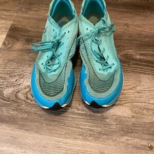 Nike Vaporfly Running Turquoise and Aqua Sneakers